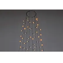 Konstsmide LED Baummantel Außen Kunststoff 2,4 m Bernstein