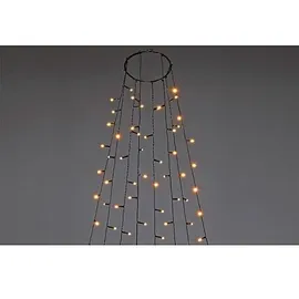 Konstsmide LED Baummantel Außen Kunststoff 2,4 m Bernstein