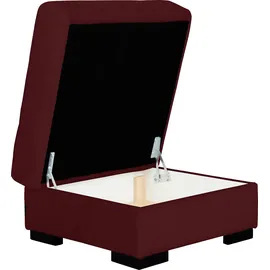 Home Affaire Hocker Tulio mit Stauraum 80 x 45 x 80 cm Rot