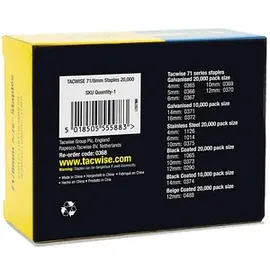 tacwisetm 20.000 TACWISETM Tackerklammern Typ 71/8mm, 0368 8 mm