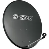 Schwaiger 60cm anthrazit + Twin LNB