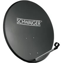 Schwaiger 60cm anthrazit + Twin LNB