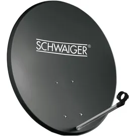 Schwaiger 60cm anthrazit + Twin LNB