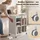 Homcom Bücherregal 53 x 34 x 69,5 cm Weiß