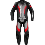 Spidi Laser Touring Lederkombi - Schwarz/Hellgrau/Rot / 50