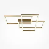Licht-Erlebnisse Deckenleuchte LED Metall in Gold mit Farbwechsel 2600-3500 K 4300 lm Modern Deckenlampe - Gold