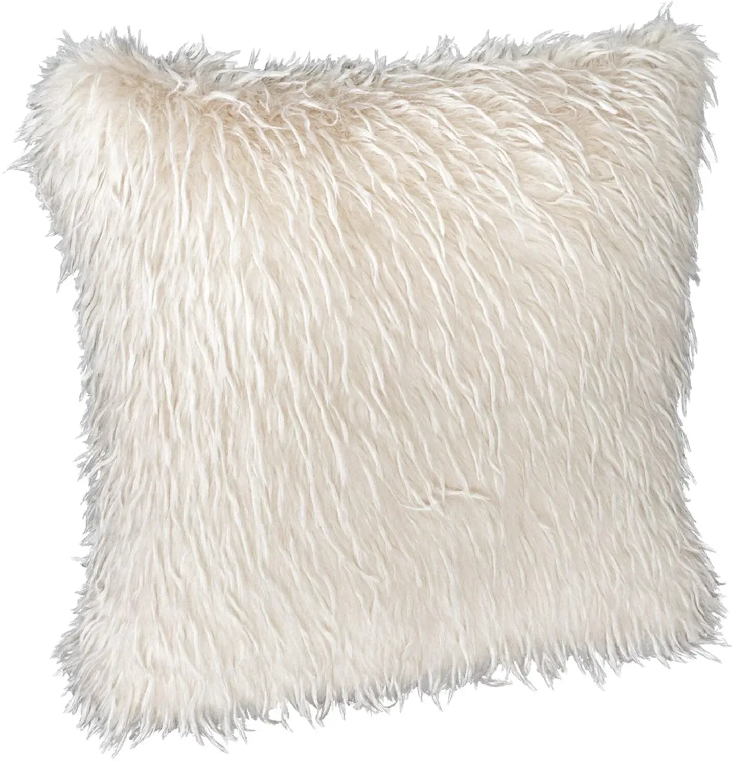 Star Home Webpelz Dekokissen Emu weiss 45x45 cm - weiß