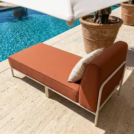 Oviala Chaiselongue Gartenmöbel orange