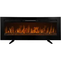 Monster-shop - Elektrokamin Elektrischer Wandkamin Einbau led Kamin Elektroheizung 127cm 950W 1850W Zeitschaltuhr Fernbedienung Einstellbare