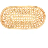 Cabilock Rattan Brotkorb Geflochten Korbtablett Korb Tabletts Brotkörbchen Servierkorb Weidenkorb für Obst, Gemüse, Kartoffeln, Stapelbar