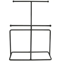 Schmuck Etagere KLEINE WOLKE "Trinket", schwarz, B:18cm H:25cm T:10cm, Metall, Schmuckständer