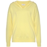 LASCANA Strickpullover »-Kapuzensweatshirt«, gelb