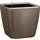 LECHUZA Quadro LS 28 Komplettset 28 x 28 x 26 cm taupe hochglanz