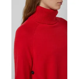 s.Oliver Rollkragenpullover mit seitlichem Knopf-Detail Rot 4XL
