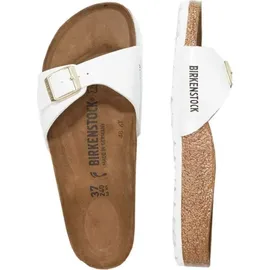 Birkenstock Madrid Birko-Flor Lack schmal patent white 41