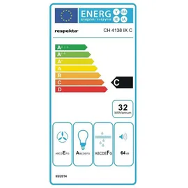 Respekta CH4138IXC Flachschirmhaube 60 cm