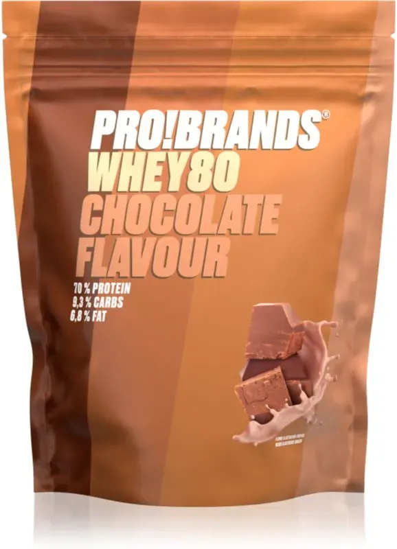 PRO!BRANDS Whey80 Protein Molkenprotein Geschmack Chocolate 500 g