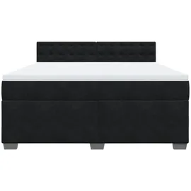 vidaXL Boxspringbett 180 x 200 cm Schwarz