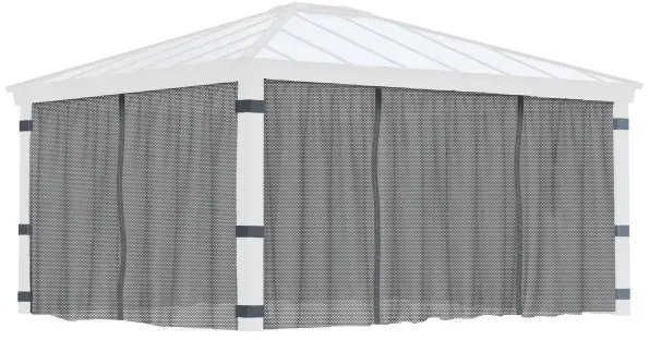 Palram-Canopia Moskitonetze Seitenteile für Pavillon Dallas 4.3x5