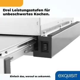 Exquisit FSH 61-8 C Flachschirmhaube 59,5 cm Weiß