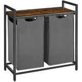 MID.YOU Wäschekorb ca. 73x72x33 cm grau