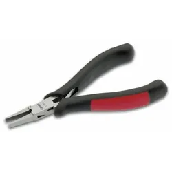 Elektronik-Flachzange 130mm glatte breite Backen 2,0 x 3,5mm