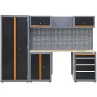 Baumarktplus Werkstattwand 13-tlg. Modulares Werkstattschranksystem aus Stahl Werkstatteinrichtung in