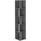 Livetastic Eckregal 31,4 x 31,4 x 158,9 cm Grau