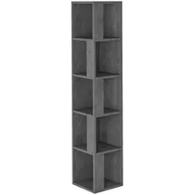 Livetastic Eckregal 31,4 x 31,4 x 158,9 cm Grau