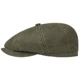 Stetson Flat Cap (1-St) Schirmmütze mit Schirm, Made in the EU grün S (54-55 cm)