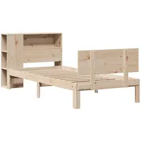 VidaXL Bücherregalbett ohne Matratze 75x190 cm Massivholz Kiefer