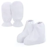 Paraffin Wachs Handschuhe und Stiefeletten, Segbeauty Wachs Bad Pflegehandschuhe Cozies Frottee Baumwolle Schutzhandschuhe für die Wärmetherapie Spa Behandlung Bräunung