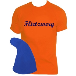 coole-fun-t-shirts Kostüm FLIRTZWERG Zwergen Kostüm Flirt Zwerg Karneval Fasching