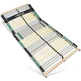 Extra stabiler Premium Lattenrost 120x200, bis 200Kg belastbar, Kopfteil verstellbar, 42 Latten, 7 Zonen Lattenrost aus Buche und verstärkter Birk...