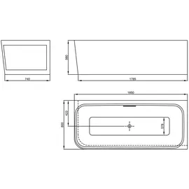 Bette BetteArt V Eckbadewanne 185 x 80 cm (3480000CELHK)