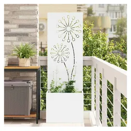 vidaXL Sichtschutz-Leinwand 50 x 140 cm Weiß