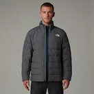 Daunenjacke THE NORTH FACE "ACONCAGUA 3 JACKET", Herren, Gr. M, beige (smoked pearl), Softshell, Obermaterial: 100% Polyester. Wattierung: 50% Daunen, 50% Polyester, unifarben, sportlich, hoch geschlossener Ausschnitt, Langarm eingesetzt elastischer Bund, Jacken, mit Logodruck