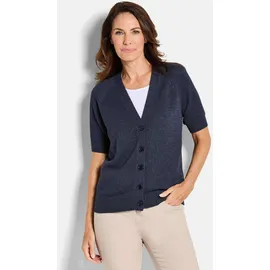 GOLDNER Strickjacke Kurzgröße Damen Cardigan Pink 19