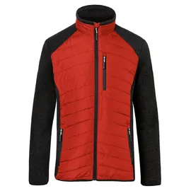 Kübler Hybridjacke mittelrot/dunkelgrau