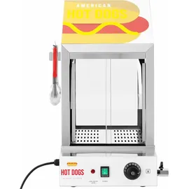 Royal Catering Hot Dog Steamer 100 Würstchen 25 Brötchen 1.000 W Erhitzer
