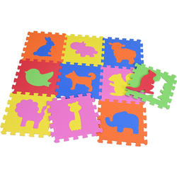 Knorrtoys® Puzzle Tiere, 10 Puzzleteile, Puzzlematte, Bodenpuzzle bunt