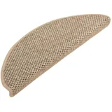 vidaXL Treppenmatten Selbstklebend Sisal 15 Stk. 65x21x4cm Dunkelbeige