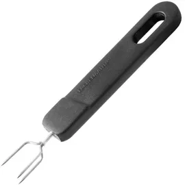 Fackelmann Pellkartoffelgabel Edelstahl Kunststoffgriff, Schwarz/Silber