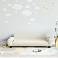 VidaXL Kindersofa Creme 100x54x33 cm Samt