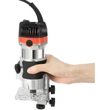 220V Akku kantenfräser, 800W Elektro-Hand Trimmer mit Koffer & Schraubenschlüssel, Oberfräse Fräsmaschine Router Fräse Holzfräse Hand Trimmer Holzlaminator Router