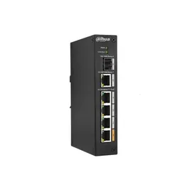 Dahua PoE PFS3106-4ET-60-V2 (5 Ports), Netzwerk Switch Schwarz