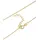 Elli Choker Basic Geo mit Mondstein 925 Sterling Silber Vergoldet / Gold