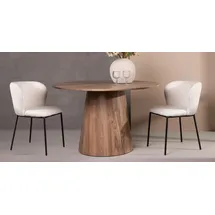 venture home Esszimmerstuhl Edina Polyester weiß 2er Set