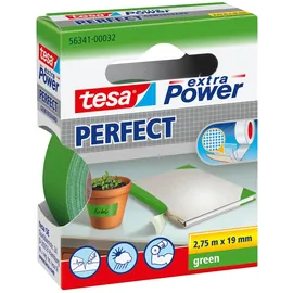 Tesa Gewebeband Power Perfect 2,75 m x 19 mm Grün