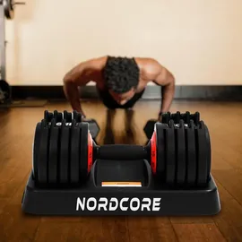 nordcore Verstellbare Kurzhantel 25 kg schwarz